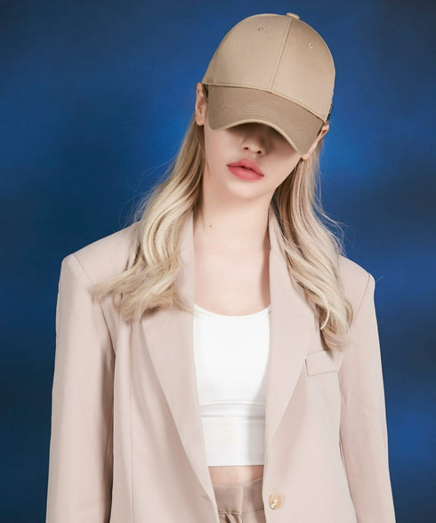 VARZAR(バザール)/Stud logo over fit ball cap/スタッズ ロゴ オーバーフィット ベースボール キャップ | IL5221041 | ベージュ