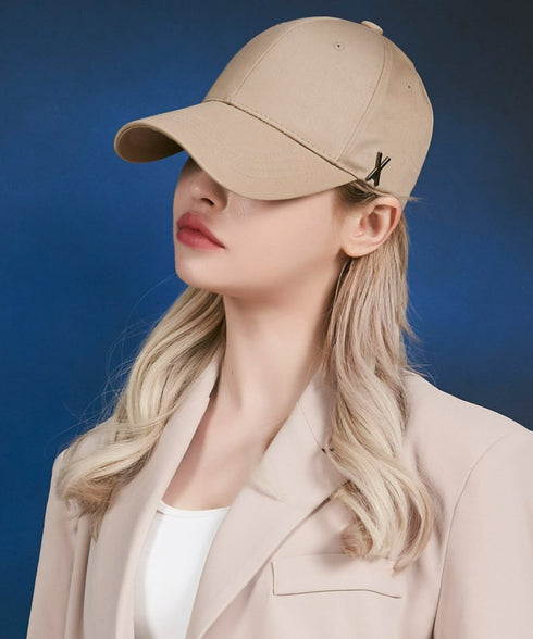 VARZAR(バザール)/Stud logo over fit ball cap/スタッズ ロゴ オーバーフィット ベースボール キャップ | IL5221041 | ベージュ