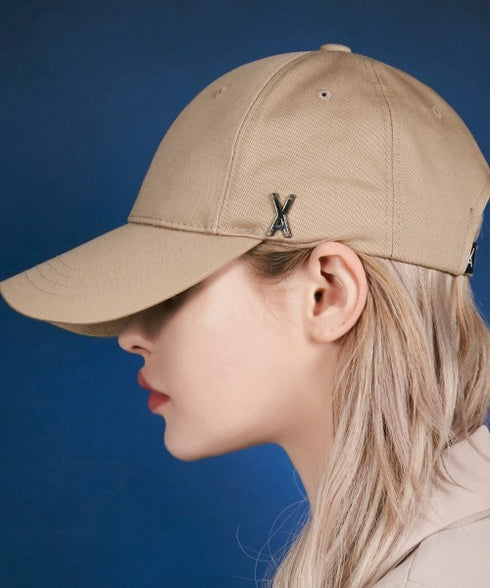VARZAR(バザール)/Stud logo over fit ball cap/スタッズ ロゴ オーバーフィット ベースボール キャップ | IL5221041 | ベージュ