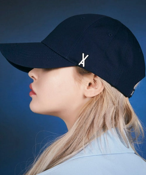 VARZAR(バザール)/Stud logo over fit ball cap/スタッズ ロゴ オーバーフィット ベースボール キャップ | IL5221041 | ネイビー