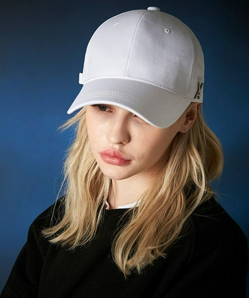 VARZAR(バザール)/Stud logo over fit ball cap/スタッズ ロゴ オーバーフィット ベースボール キャップ | IL5221041 | ホワイト