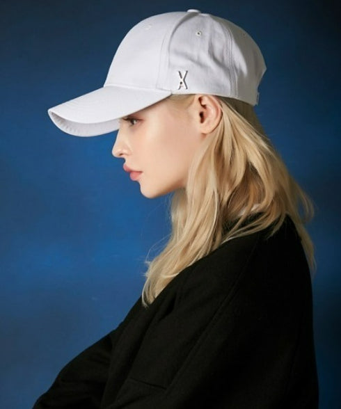 VARZAR(バザール)/Stud logo over fit ball cap/スタッズ ロゴ オーバーフィット ベースボール キャップ | IL5221041 | ホワイト