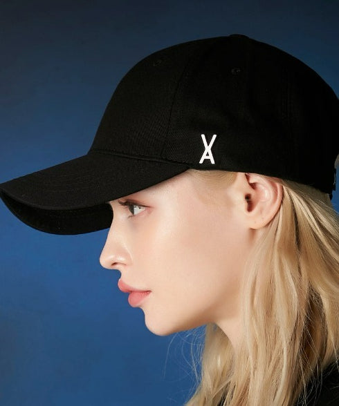 VARZAR(バザール)/Stud logo over fit ball cap/スタッズ ロゴ オーバーフィット ベースボール キャップ | IL5221041 | ブラック