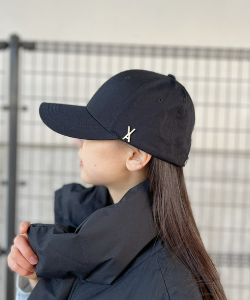 VARZAR(バザール)/Stud logo over fit ball cap/スタッズ ロゴ オーバーフィット ベースボール キャップ | IL5221041 | ブラック