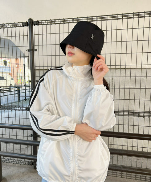 VARZAR(バザール)/Stud drop over fit bucket hat/スタッズ ドロップ オーバーフィット バケットハット | IL5221042 | ブラック