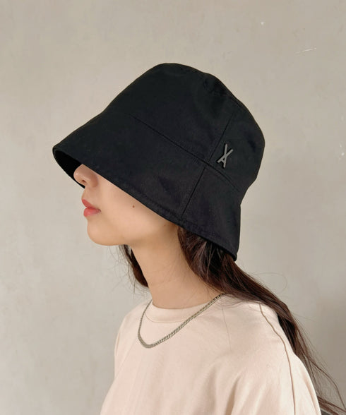 VARZAR(バザール)/Stud drop over fit bucket hat/スタッズ ドロップ オーバーフィット バケットハット | IL5221042 | ブラック