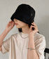 VARZAR(バザール)/Stud drop over fit bucket hat/スタッズ ドロップ オーバーフィット バケットハット | IL5221042 | ブラック