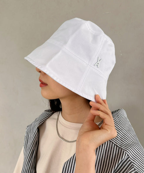 VARZAR(バザール)/Stud drop over fit bucket hat/スタッズ ドロップ オーバーフィット バケットハット | IL5221042 | ホワイト