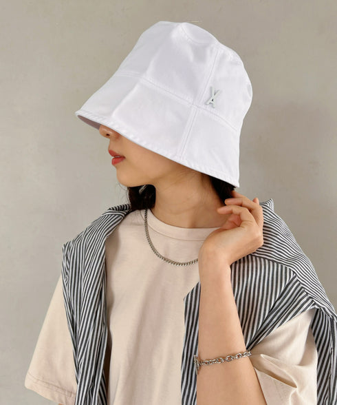 VARZAR(バザール)/Stud drop over fit bucket hat/スタッズ ドロップ オーバーフィット バケットハット | IL5221042 | ホワイト