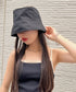 VARZAR(バザール)/Stud drop over fit bucket hat/スタッズ ドロップ オーバーフィット バケットハット | IL5221042 | ブラック