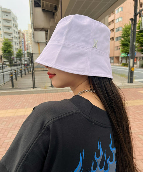 VARZAR(バザール)/Stud drop over fit bucket hat/スタッズ ドロップ オーバーフィット バケットハット | IL5221042 | ホワイト