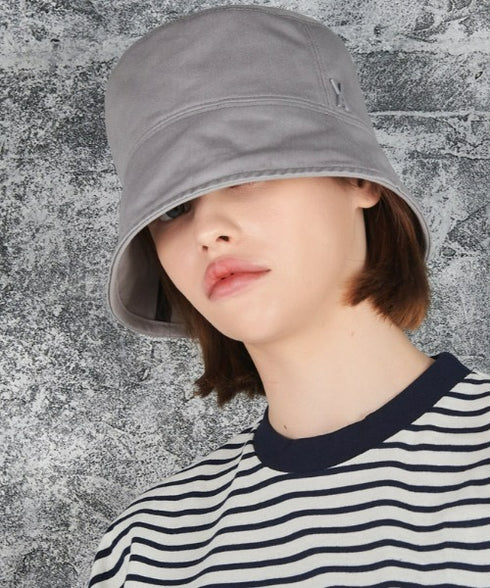 VARZAR(バザール)/Stud drop over fit bucket hat/スタッズ ドロップ オーバーフィット バケットハット | IL5221042 | グレー
