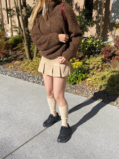 ハーフジップもこもこBIGニット | SL2244613 | ブラウン