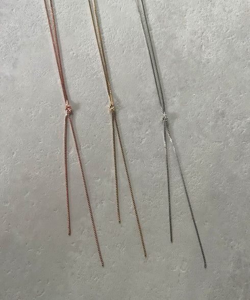 ノットチェーンロングネックレス | IS4221817 | シルバー