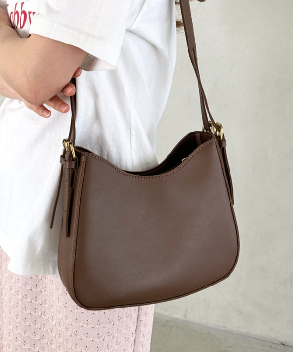 leather big belt shoulder bag/PU太ベルトショルダーバッグ | CL1221910 | ブラウン