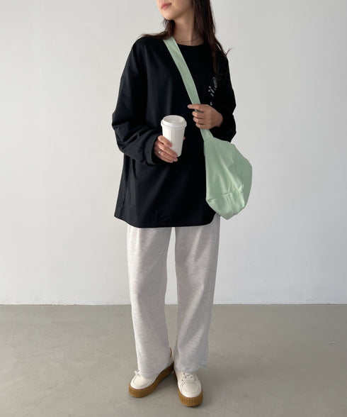 アジャスターベルト ユニセックス ビッグキャンバスショルダーバッグ / A4収納可能 | CL1221930 | グリーン系その他