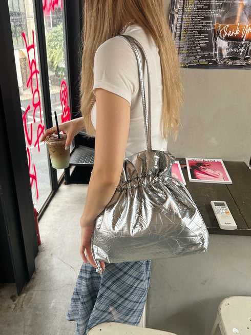 くしゅくしゅバッグ | SL1242601 | シルバー