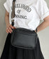 square leather shoulder bag/PUスクエアミニショルダーバッグ | CL1223288 | ブラック