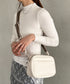 square leather shoulder bag/PUスクエアミニショルダーバッグ | CL1223288 | アイボリー