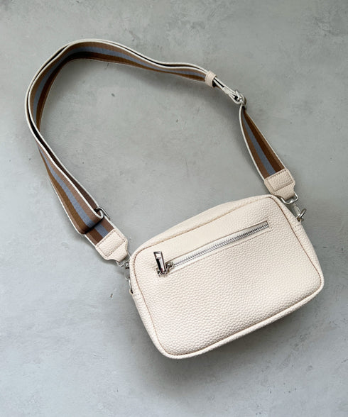 square leather shoulder bag/PUスクエアミニショルダーバッグ | CL1223288 | アイボリー