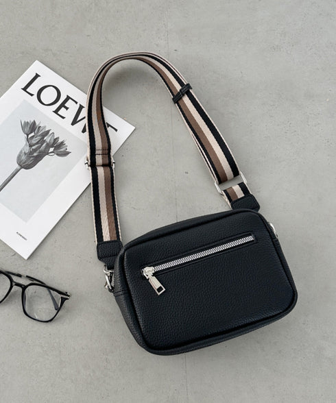 square leather shoulder bag/PUスクエアミニショルダーバッグ | CL1223288 | ブラック