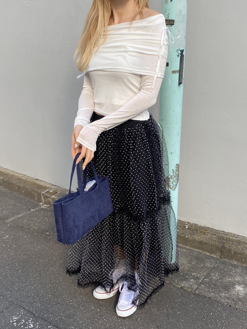 フェアリーリボンオフショルトップス | SL2251604 | ホワイト