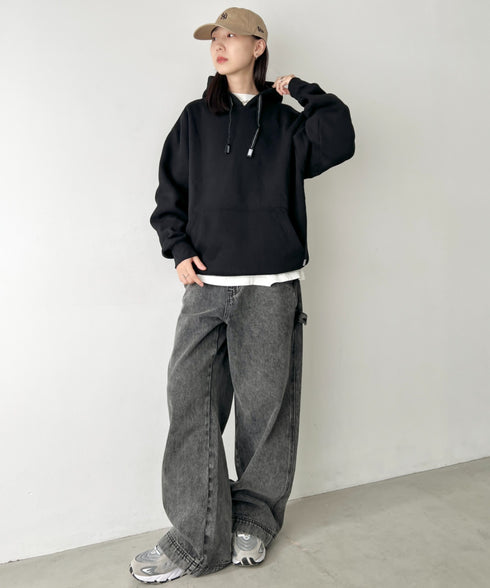 PRO CLUB(プロクラブ)/ヘビーウェイト プルオーバー パーカー 13オンス 裏起毛フーディー /Heavyweight Pullover Hoodie | IM2223001 | ブラック