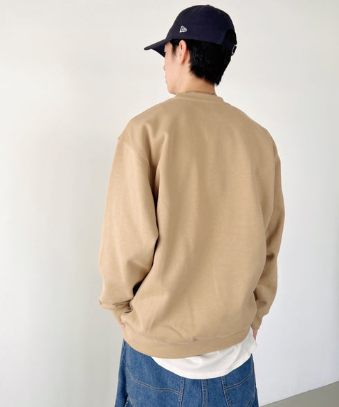 PROCLUB(プロクラブ)/スーパーヘビーウェイト 13オンス クルーネック ビッグ スウェットプルオーバー/Heavyweight Crew Neck Fleece Pullover Sweatshirt | IM2223002 | カーキ