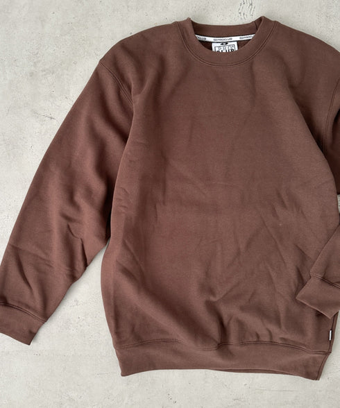 PROCLUB(プロクラブ)/スーパーヘビーウェイト 13オンス クルーネック ビッグ スウェットプルオーバー/Heavyweight Crew Neck Fleece Pullover Sweatshirt | IM2223002 | ブラウン