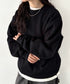 PROCLUB(プロクラブ)/スーパーヘビーウェイト 13オンス クルーネック ビッグ スウェットプルオーバー/Heavyweight Crew Neck Fleece Pullover Sweatshirt | IM2223002 | ブラック