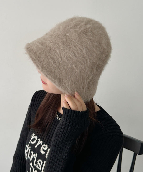 シャギーファーバケットハット | CL5224026 | グレイッシュベージュ