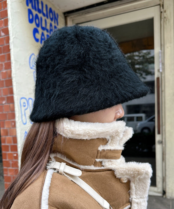 シャギーファーバケットハット | CL5224026 | ブラック