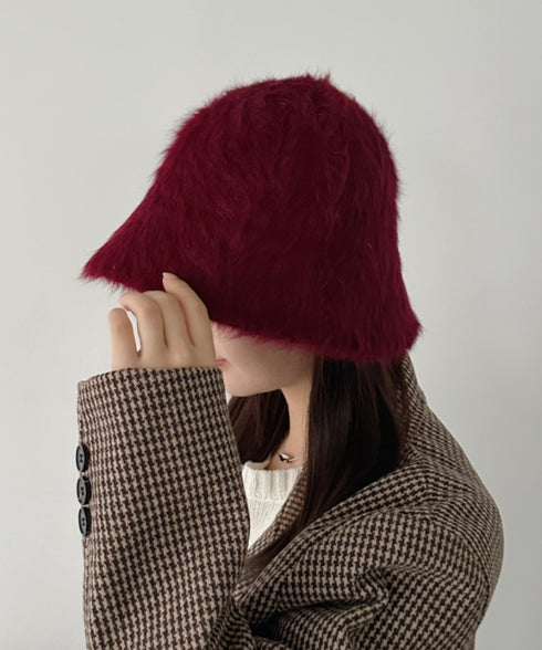 シャギーファーバケットハット | CL5224026 | ワインレッド