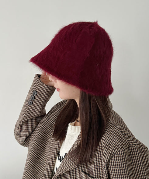 シャギーファーバケットハット | CL5224026 | ワインレッド