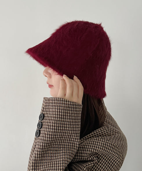 シャギーファーバケットハット | CL5224026 | ワインレッド
