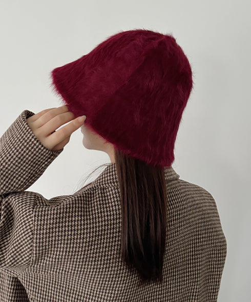 シャギーファーバケットハット | CL5224026 | ワインレッド
