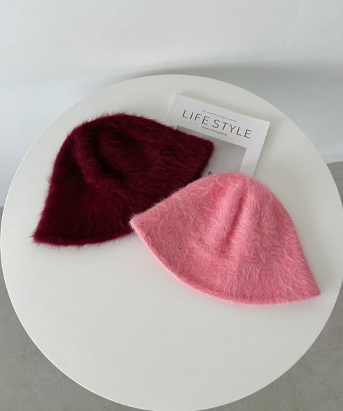 シャギーファーバケットハット | CL5224026 | ワインレッド