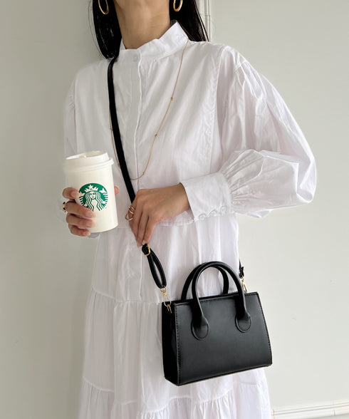 2WAYスクエアミニショルダーバッグ | MD1224002 | ブラック