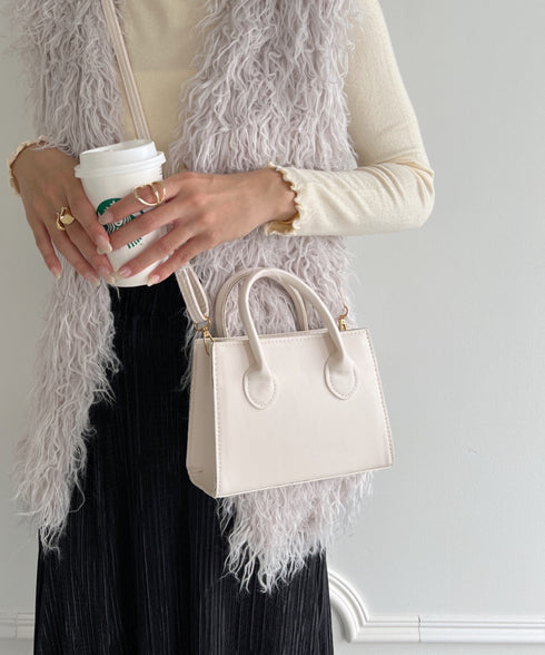 2WAYスクエアミニショルダーバッグ | MD1224002 | アイボリー