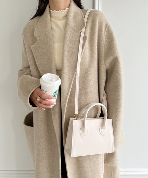 2WAYスクエアミニショルダーバッグ | MD1224002 | アイボリー