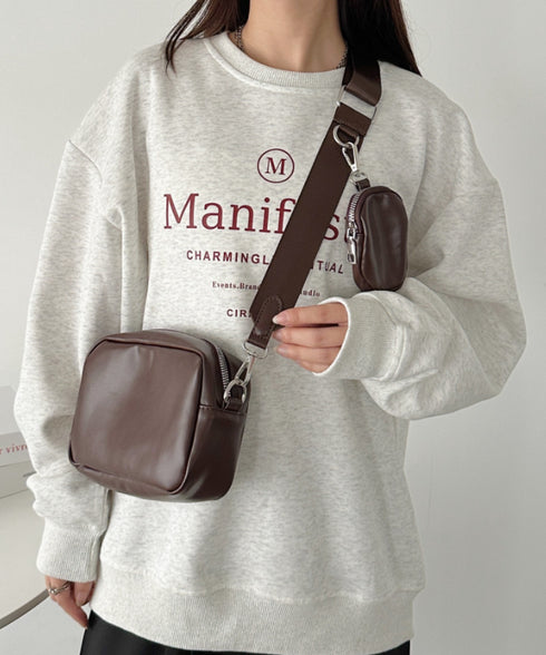 マルチケース付きスクエアショルダーミニボディバッグ | CL1231003 | ブラウン