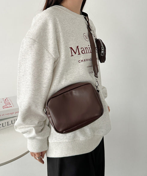 マルチケース付きスクエアショルダーミニボディバッグ | CL1231003 | ブラウン