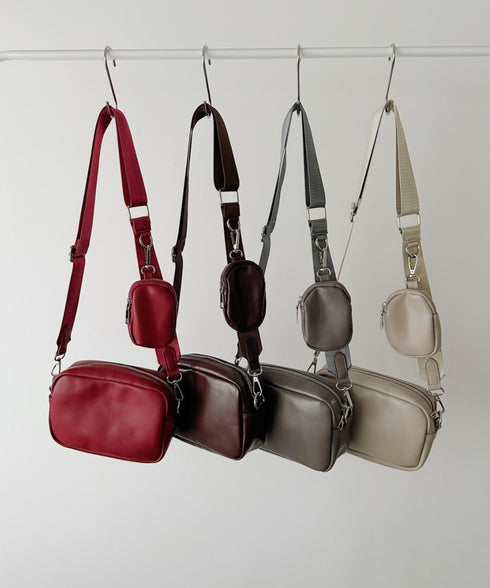 マルチケース付きスクエアショルダーミニボディバッグ | CL1231003 | ブラウン