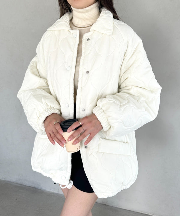 モンスターキルティングコート 裏ボアアウター | MD2224001 | ホワイト