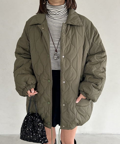 モンスターキルティングコート 裏ボアアウター | MD2224001 | カーキ