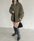 モンスターキルティングコート 裏ボアアウター | MD2224001 | カーキ