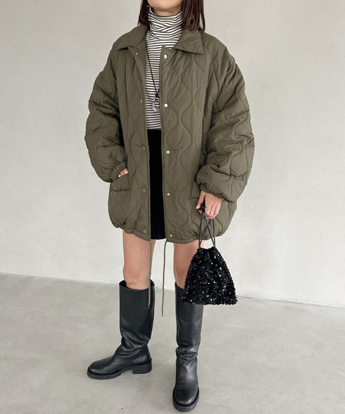 モンスターキルティングコート 裏ボアアウター | MD2224001 | カーキ