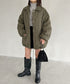 モンスターキルティングコート 裏ボアアウター | MD2224001 | カーキ