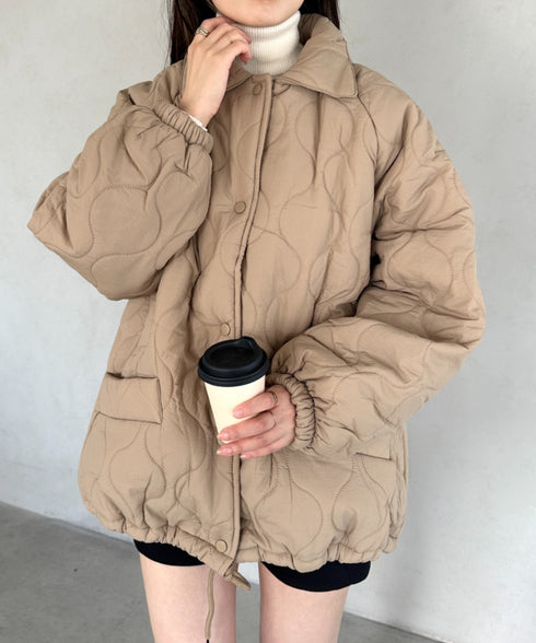 モンスターキルティングコート 裏ボアアウター | MD2224001 | ベージュ