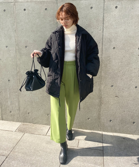 モンスターキルティングコート 裏ボアアウター | MD2224001 | ブラック